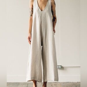 OZMA Vanessa Jumpsuit in Natural - Size XS